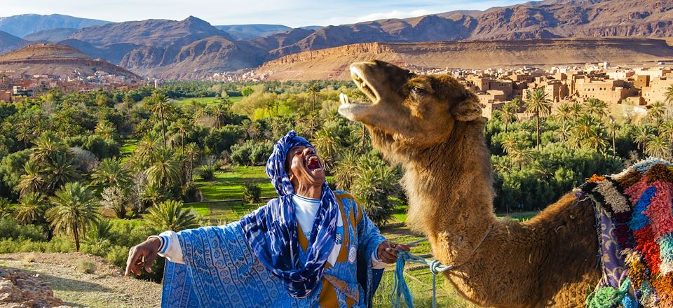 Randonnée tranquille dans les dunes de foum Tizza et au sud de Tazarine à la découverte de l'oasis du Drâa