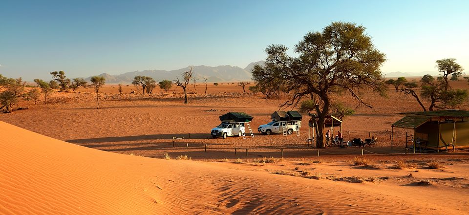 Autotour en 4x4 du parc d’Etosha aux dunes du désert du Namib et randonnée guidée de trois jours dans la réserve du NamibRand